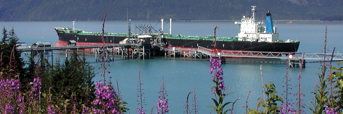 Tanker at berth.