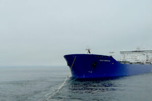 Escort tug Courageous damages the tanker Polar Endeavour in January incident