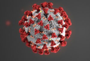 Image of COVID 19 virus with the caption: Prince William Sound Regional Citizens’ Advisory Council (PWSRCAC) is a non-profit corporation created after the 1989 Exxon Valdez oil spill to provide a voice for citizens in decisions that impact the safe storage and transportation of oil at the Valdez Marine Terminal and associated tankers.